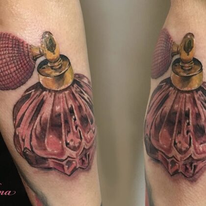 Tattoo perfume bottle 